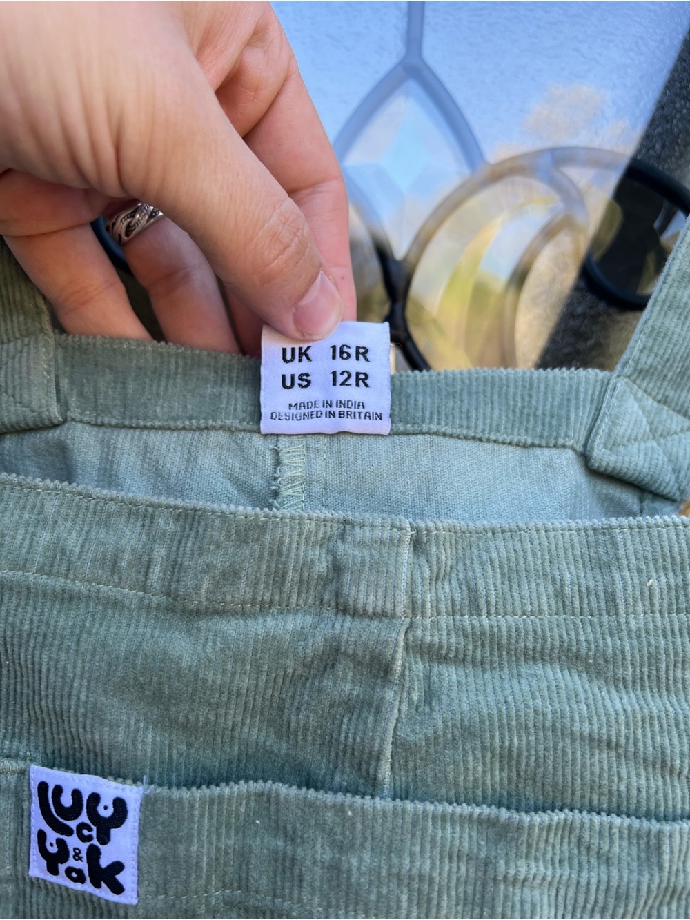 Lucy and Yak Corduroy Overalls Dungarees - Picture 4 of 6